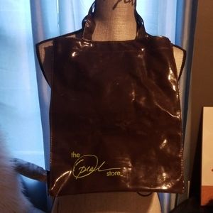 Oprah  Winfrey Patten leather shopping tote
